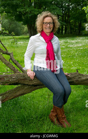 Juliet Davenport, directeur général d'une bonne énergie, un fournisseur d'énergie verte à Chippenham, Wiltshire, Royaume-Uni. Banque D'Images