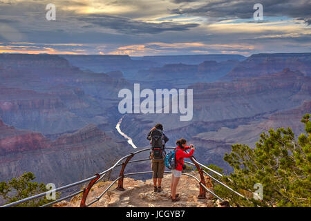 Grand Canyon vu de Mohave Point, South Rim, Arizona, United States Banque D'Images