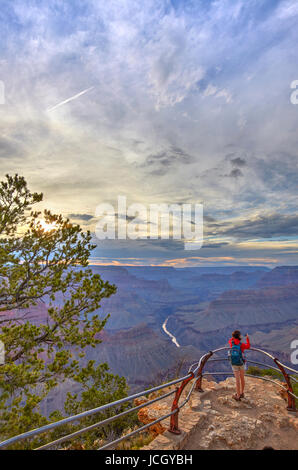 Grand Canyon vu de Mohave Point, South Rim, Arizona, United States Banque D'Images