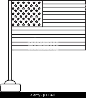 Drapeau des États-Unis d'asmerica Illustration de Vecteur