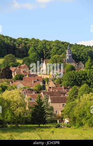 La France, l'Orne (61), Moutiers-au-Perche, le village // France, Orne, Moutiers au Perche, le village Banque D'Images