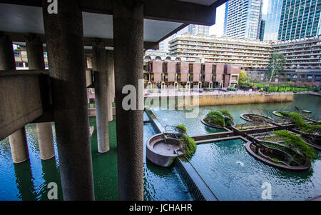 Vue panoramique sur le Barbican, Londres Banque D'Images