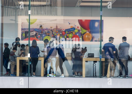 Apple Store à Hong Kong Banque D'Images