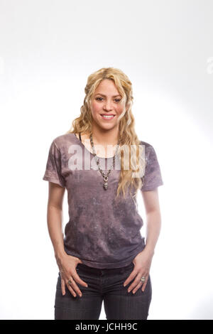 Shakira de la série de NBC, "The Voice" au The Langham Huntington Pasadena le 22 avril 2013, à Pasadena, en Californie. Photo par Francis Specker Banque D'Images