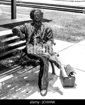 Statue de David Levy Yulee une figure importante au 19ème siècle la Floride et Amelia Island Banque D'Images