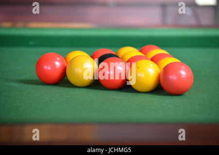 Boules de billard Banque D'Images