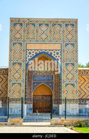 Vue de Bibi Khanum mausolée, Samarkand, Ouzbékistan. Banque D'Images