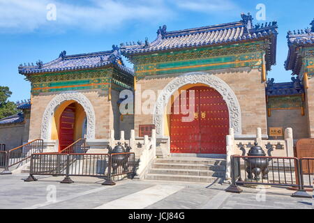 Temple du Ciel (Tian Tan), l'UNESCO, Beijing, Chine Banque D'Images