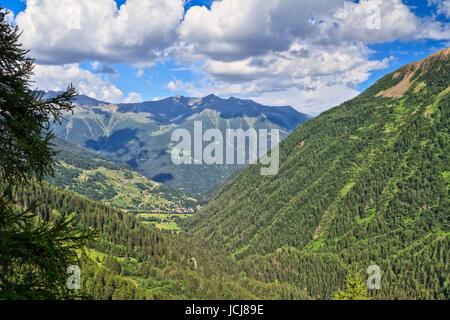 Sommaire des Pejo Valley à Val di Sole, Trentin, Italie Banque D'Images