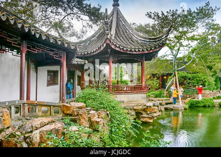 Maître des Filets, jardin de Suzhou, Chine Banque D'Images