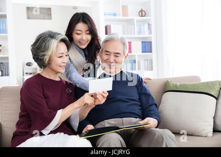 Famille harmonieuse Banque D'Images