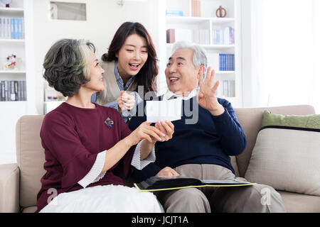 Famille harmonieuse Banque D'Images