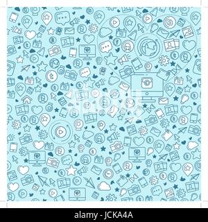 Modèle linéaire de télévision sans les médias sociaux, réseaux sociaux, mobile app, le partage, la communication, et commerce social. Illustration de Vecteur