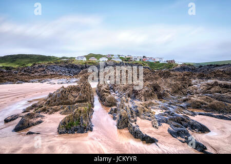 Plage de Freshwater East, Herne Bay, North Devon, England, UK Banque D'Images