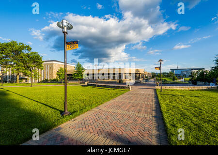 Au passage, Morgan State University à Baltimore, Maryland. Banque D'Images