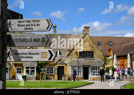 Village de Broadway, les Cotswolds Banque D'Images