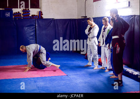 Entraînement de MMA Banque D'Images