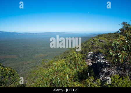 Le Parc National des Grampians vu de Reed Lookout, Victoria, Australie. Banque D'Images