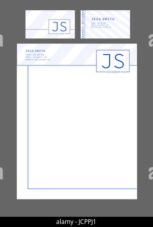 Lorem ipsum gabarit contre fond gris Illustration de Vecteur