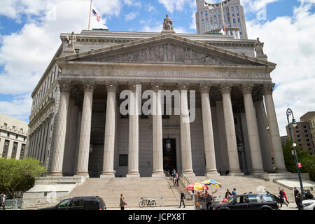 Le nouveau palais de justice du comté de York Centre civique de la Cour suprême de l'Etat de New York USA Banque D'Images