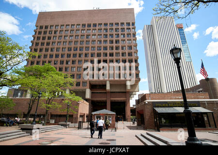 1 plaza de la police de l'administration centrale du centre civique de la police de New York City USA Banque D'Images