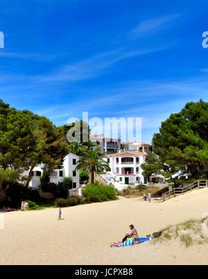 Maison de vacances villa espagne Minorque Banque D'Images