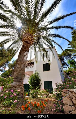 Maison de vacances villa espagne Minorque Banque D'Images