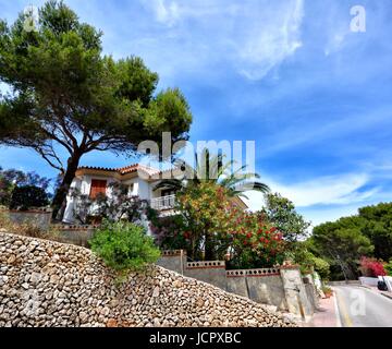 Maison de vacances villa espagne Minorque Banque D'Images