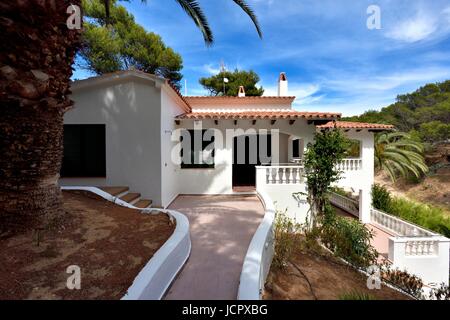 Maison de vacances villa espagne Minorque Banque D'Images