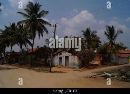 Village de Karnataka, Inde Banque D'Images