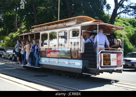 San Francisco cable car Banque D'Images