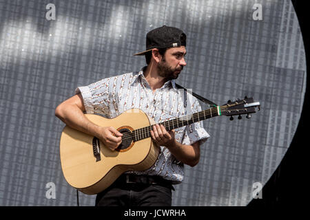 Monza, Italie. 16 Juin, 2017. Groupe italien Ex-Otago live au I-Days Festival, Monza. Credit : Mairo Cinquetti/Pacific Press/Alamy Live News Banque D'Images