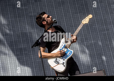 Monza, Italie. 16 Juin, 2017. Groupe italien Ex-Otago live au I-Days Festival, Monza. Credit : Mairo Cinquetti/Pacific Press/Alamy Live News Banque D'Images