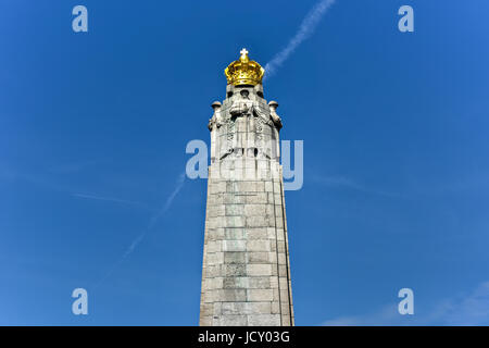 L'infanterie mémorial de Bruxelles est à la mémoire des soldats belges qui ont combattu dans la Première Guerre mondiale et la seconde guerre mondiale. Banque D'Images