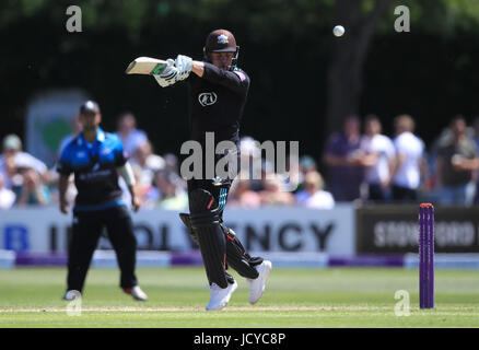 Surrey's Jason Roy au cours de la Royal London One Day Cup, demi-finale match à New Road, Worcester. Banque D'Images