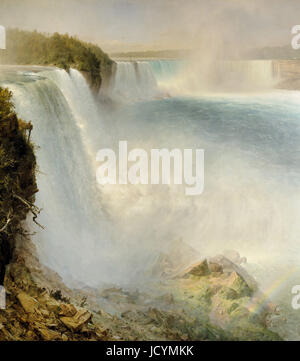 Frederick Edwin Church, Niagara Falls, du côté américain, 1867 huile sur toile. Scottish National Gallery, Édimbourg, Écosse. Banque D'Images