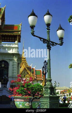 Phra Thinang Chakri Maha Prasat dans le Grand Palace, Bangkok, Thaïlande Banque D'Images