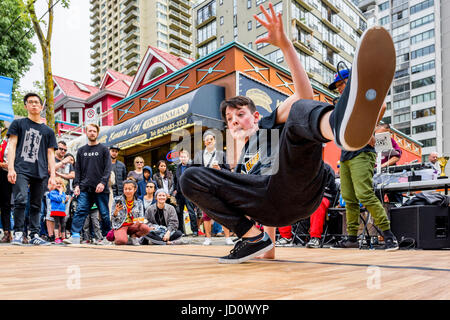 Démo et compétition hip Hop Break Dance, Banque D'Images