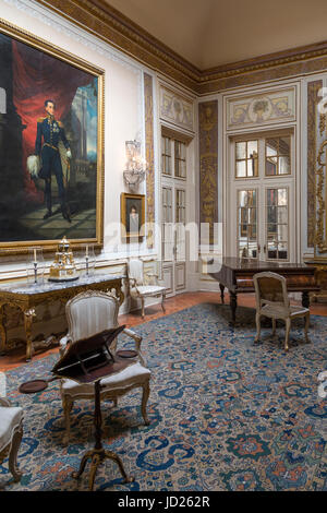 Une chambre dans le Palais National de Queluz - Lisbonne - Portugal. Banque D'Images