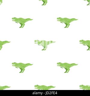 Télévision vecteur modèle transparent style dinosaure vert avec t-rex. Pour l'icône web. Isolé sur fond blanc. Illustration de Vecteur