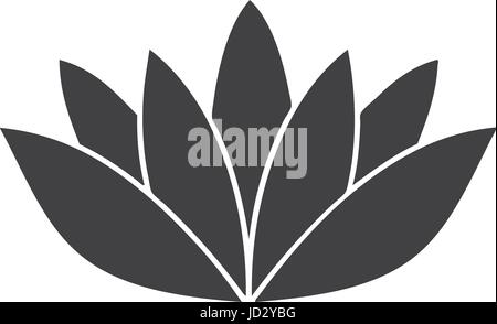 Vector illustration de fleur de lotus isolé sur fond blanc Illustration de Vecteur