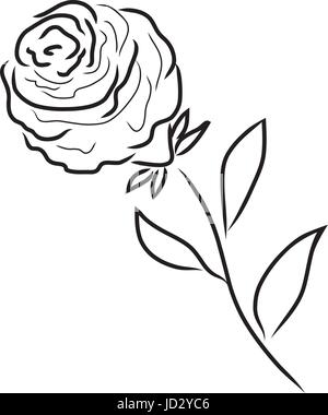 Vector illustration d'une silhouette rose isolated Illustration de Vecteur