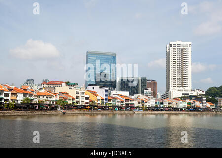 Boat Quay, Singapour Banque D'Images