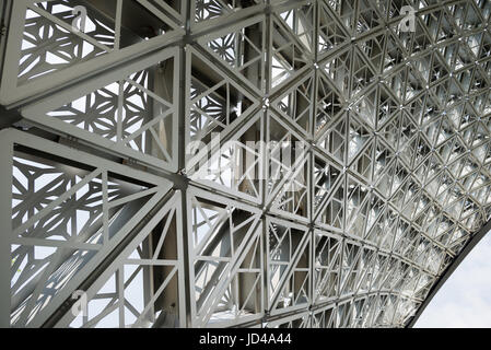 Close up of structure gridshell Banque D'Images