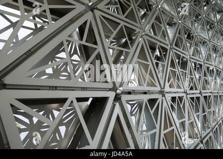 Close up of structure gridshell Banque D'Images