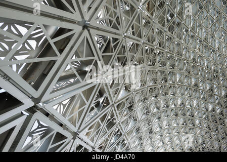 Close up of structure gridshell Banque D'Images