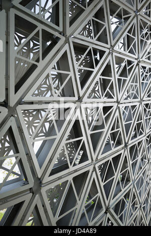 Close up of structure gridshell Banque D'Images