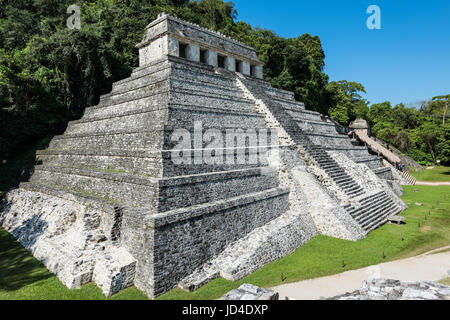 L'ensemble du temple de Palenque Mexique groupe Banque D'Images