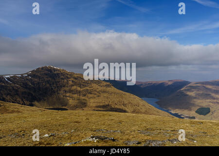 Loch Daimh et ses munros, Stuchd Lochain et Meall Buidhe un Banque D'Images