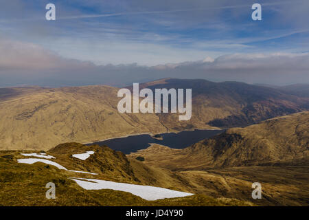 Loch Daimh et ses munros, Stuchd Lochain et Meall Buidhe un Banque D'Images